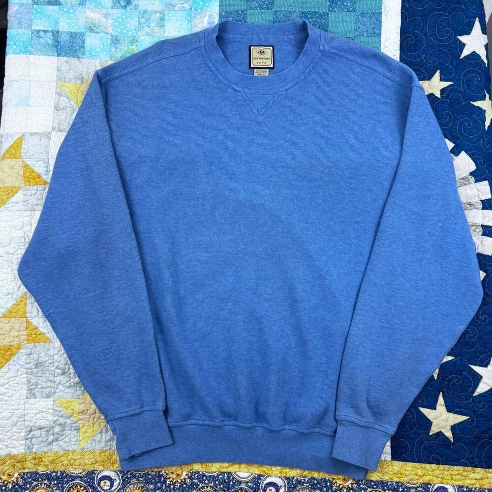 Vintage Joey Rodolfo Periwinkle Baby Blue Oversized Pullover Crewneck Sweater